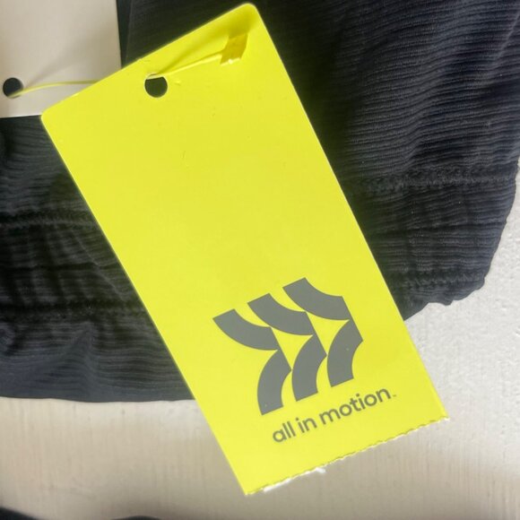 All In Motion Ribbed Long Sleeve Top Womens XXL Black New Quick Dry - Picture 10 of 10